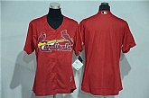 Women St. Louis Cardinals Customized Red New Cool Base Stitched Baseball Jersey,baseball caps,new era cap wholesale,wholesale hats