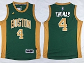 Boston Celtics #4 Isaiah Thomas Green-Gold Swingman Stitched NBA Jersey,baseball caps,new era cap wholesale,wholesale hats
