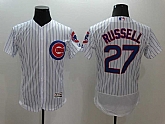 Chicago Cubs #27 Addison Russell White Pinstripe 2016 Flexbase Collection Stitched Baseball Jersey,baseball caps,new era cap wholesale,wholesale hats