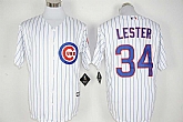 Chicago Cubs #34 Jon Lester White New Cool Base Stitched MLB Jersey,baseball caps,new era cap wholesale,wholesale hats