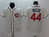 Chicago Cubs #44 Anthony Rizzo Cream (Black Pinstripe) 2016 Flexbase Collection Stitched Baseball Jersey,baseball caps,new era cap wholesale,wholesale hats