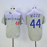 Chicago Cubs #44 Anthony Rizzo Mitchell And Ness Gray Stitched Baseball Jersey,baseball caps,new era cap wholesale,wholesale hats