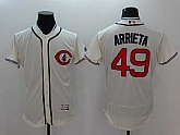 Chicago Cubs #49 Jake Arrieta (Black Pinstripe) 2016 Flexbase Collection Stitched Baseball Jersey,baseball caps,new era cap wholesale,wholesale hats