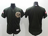 Chicago Cubs Blank Green Salute To Service Flexbase Collection Stitched Baseball Jersey,baseball caps,new era cap wholesale,wholesale hats