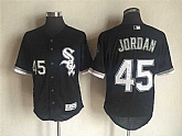 Chicago White Sox #45 Michael Jordan Black New Cool Base Stitched Baseball Jersey,baseball caps,new era cap wholesale,wholesale hats