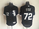 Chicago White Sox #72 Carlton Fisk Black New Cool Base Stitched Baseball Jersey,baseball caps,new era cap wholesale,wholesale hats