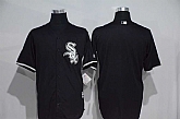 Chicago White Sox Blank Black New Cool Base Stitched Baseball Jersey,baseball caps,new era cap wholesale,wholesale hats