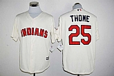 Cleveland Indians #25 Jim Thome Cream New Cool Base Stitched Baseball Jersey,baseball caps,new era cap wholesale,wholesale hats