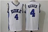 Duke Blue Devils #4 J.J. Redick White Swingman Stitched NCAA Jersey,baseball caps,new era cap wholesale,wholesale hats