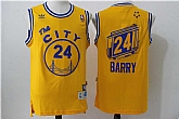 Golden State Warriors #24 Barry Throwback The City Yellow Stitched NBA Jersey,baseball caps,new era cap wholesale,wholesale hats