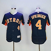 Houston Astros #4 George Springer New Navy Blue  2016 Flexbase Collection Stitched Baseball Jersey,baseball caps,new era cap wholesale,wholesale hats
