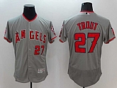 Los Angeles Angels of Anaheim #27 Mike Trout Gray 2016 Flexbase Collection Stitched Jersey,baseball caps,new era cap wholesale,wholesale hats