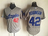 Los Angeles Dodgers #42 Jackie Robinson Throwback Gray 2016 Flexbase Collection Stitched Jersey,baseball caps,new era cap wholesale,wholesale hats
