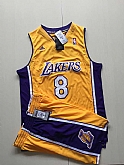 Los Angeles Lakers #8 Kobe Bryant Yellow Throwback The City A Set Stitched NBA Jersey,baseball caps,new era cap wholesale,wholesale hats