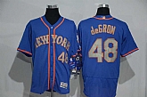 New York Mets #48 Jacob DeGrom Blue-Gray 2016 Flexbase Collection Stitched Jersey,baseball caps,new era cap wholesale,wholesale hats