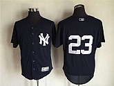 New York Yankees #23 Don Mattingly Navy Blue (No Name) 2016 Flexbase Collection Stitched Baseball Jersey,baseball caps,new era cap wholesale,wholesale hats