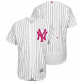 New York Yankees Customized Men's White Home 2016 Mother's Day Flexbase Collection Stitched Baseball Jersey,baseball caps,new era cap wholesale,wholesale hats