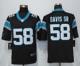 Nike Limited Carolina Panthers #58 Davis sr Black Team Color Stitched NFL Jersey,baseball caps,new era cap wholesale,wholesale hats