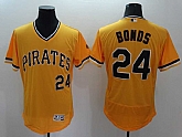 Pittsburgh Pirates #24 Barry Bonds Mitchell And Ness Gold 2016 Flexbase Collection Stitched Baseball Jersey,baseball caps,new era cap wholesale,wholesale hats