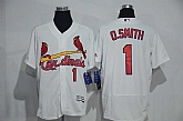 St. Louis Cardinals #1 Ozzie Smith White Flexbase Collection Stitched Baseball Jersey,baseball caps,new era cap wholesale,wholesale hats