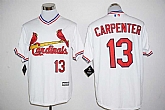 St. Louis Cardinals #13 Matt Carpenter White New Cool Base Stitched Baseball Pullover Jersey,baseball caps,new era cap wholesale,wholesale hats