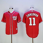 Washington Nationals #11 Ryan Zimmerman Red New Cool Base Stitched Baseball Jersey,baseball caps,new era cap wholesale,wholesale hats