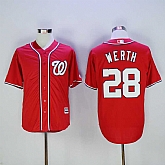 Washington Nationals #28 Jayson Werth Red New Cool Base Stitched Baseball Jersey,baseball caps,new era cap wholesale,wholesale hats
