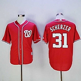 Washington Nationals #31 Max Scherzer Red New Cool Base Stitched Baseball Jersey,baseball caps,new era cap wholesale,wholesale hats