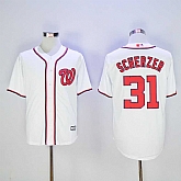 Washington Nationals #31 Max Scherzer White New Cool Base Stitched Baseball Jersey,baseball caps,new era cap wholesale,wholesale hats