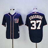 Washington Nationals #37 Stephen Strasburg Navy Blue New Cool Base Stitched Baseball Jersey,baseball caps,new era cap wholesale,wholesale hats