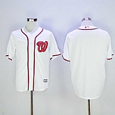 Washington Nationals Blank White New Cool Base Stitched Baseball Jersey,baseball caps,new era cap wholesale,wholesale hats