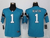 Women Limited Nike Carolina Panthers #1 Newton Blue Team Color Stitched NFL Jerseys,baseball caps,new era cap wholesale,wholesale hats