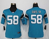 Women Limited Nike Carolina Panthers #58 Davis sr Blue Team Color Stitched NFL Jerseys,baseball caps,new era cap wholesale,wholesale hats