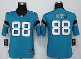 Women Limited Nike Carolina Panthers #88 Olsen Blue Team Color Stitched NFL Jerseys,baseball caps,new era cap wholesale,wholesale hats
