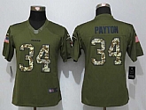 Women Limited Nike Chicago Bears #34 Payton Green Salute To Service Stitched NFL Jersey,baseball caps,new era cap wholesale,wholesale hats