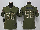Women Limited Nike Kansas City Chiefs #50 Houston Green Salute To Service Stitched NFL Jersey,baseball caps,new era cap wholesale,wholesale hats