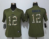 Women Limited Nike New York Jets #12 Namath Green Salute To Service Stitched NFL Jersey,baseball caps,new era cap wholesale,wholesale hats