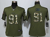 Women Limited Nike Philadelphia Eagles #91 Cox Green Salute To Service Stitched NFL Jersey,baseball caps,new era cap wholesale,wholesale hats