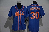Women New York Mets #30 Michael Conforto Blue New Cool Base Stitched Baseball Jersey,baseball caps,new era cap wholesale,wholesale hats