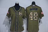 Women New York Mets #48 Jacob DeGrom Green Salute to Service Stitched Baseball Jersey,baseball caps,new era cap wholesale,wholesale hats