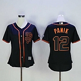 Women San Francisco Giants #12 Joe Panik Black New Cool Base Stitched Baseball Jersey,baseball caps,new era cap wholesale,wholesale hats