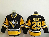 Youth Pittsburgh Penguins #29 Andre Fleury Black-Yellow Third Stitched NHL Jersey,baseball caps,new era cap wholesale,wholesale hats