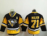Youth Pittsburgh Penguins #71 Evgeni Malkin Black-Yellow Third Stitched NHL Jersey,baseball caps,new era cap wholesale,wholesale hats