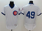 Chicago Cubs #49 Jake Arrieta (No Name) White 2016 Flexbase Collection Stitched Jersey,baseball caps,new era cap wholesale,wholesale hats