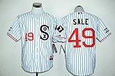 Chicago White Sox #49 Chris Sale White(Black Strip) Cooperstown Stitched Baseball Jersey,baseball caps,new era cap wholesale,wholesale hats