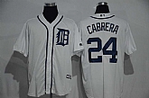 Detroit Tigers #24 Miguel Cabrera Cream New Cool Base Stitched Baseball Jersey,baseball caps,new era cap wholesale,wholesale hats