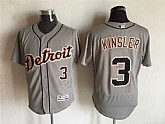 Detroit Tigers #3 Ian Kinsler Gray 2016 Flexbase Collection Stitched Baseball Jersey,baseball caps,new era cap wholesale,wholesale hats