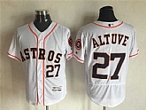 Houston Astros #27 Jose Altuve White 2016 Flexbase Collection Stitched Jersey,baseball caps,new era cap wholesale,wholesale hats