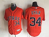 Houston Astros #34 Nolan Ryan Orange 2016 Flexbase Collection Stitched Jersey,baseball caps,new era cap wholesale,wholesale hats