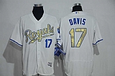 Kansas City Royals #17 Wade Davis White-Gold 2016 Flexbase Collection Stitched Jersey,baseball caps,new era cap wholesale,wholesale hats
